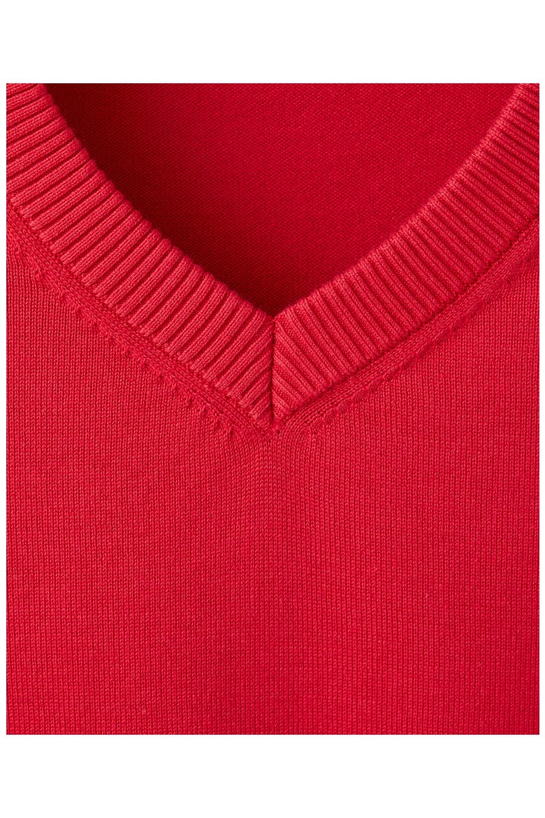 V-Neck Sweater, Alternate, color, RED