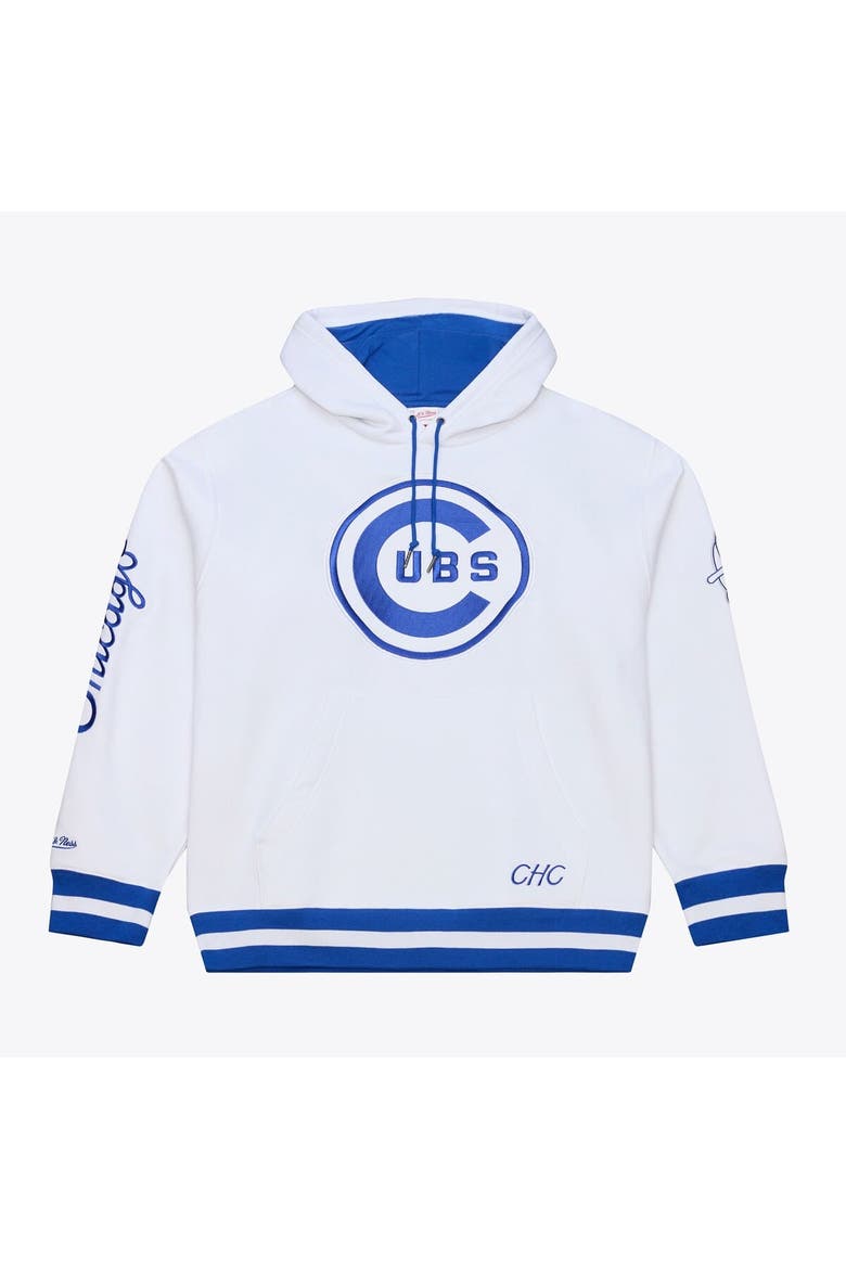 Men's Mitchell & Ness  White Chicago Cubs Cooperstown Collection Fleece Hoodie, Main, color, White