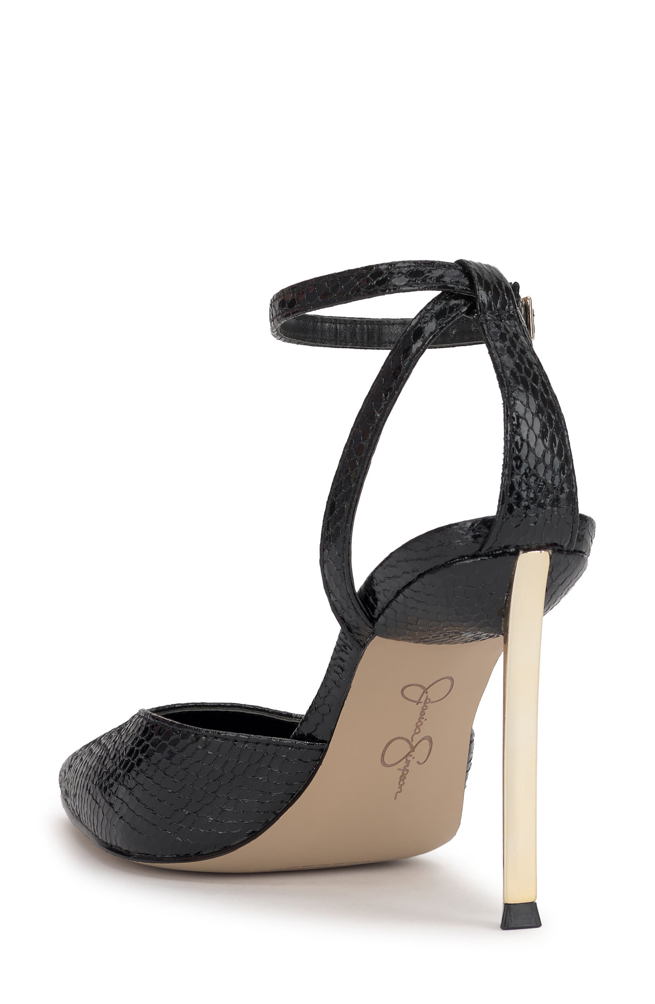 Jessica Simpson Kalynia Ankle Strap Pump, Alternate, color, Black