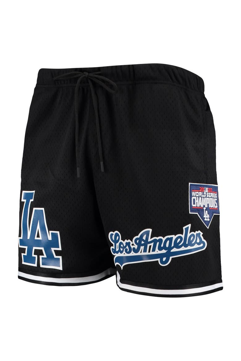 Men's Pro Standard Black Los Angeles Dodgers 2020 World Series Mesh Shorts, Alternate, color, Black
