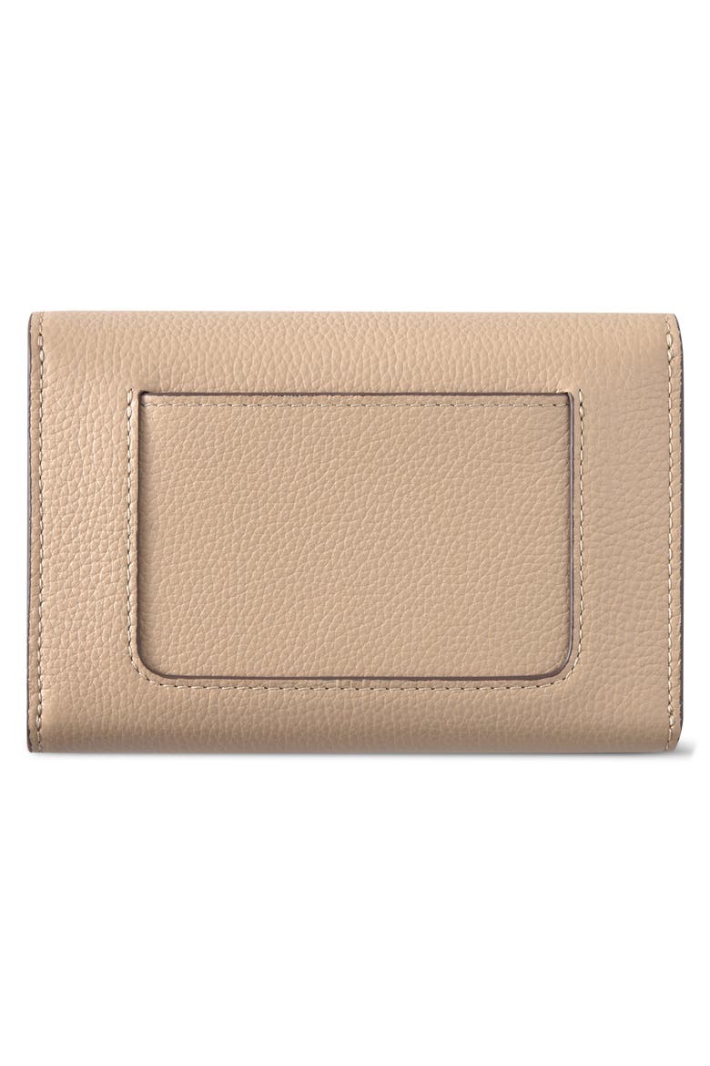 Snap Leather Wallet, Alternate, color, CRUMPET