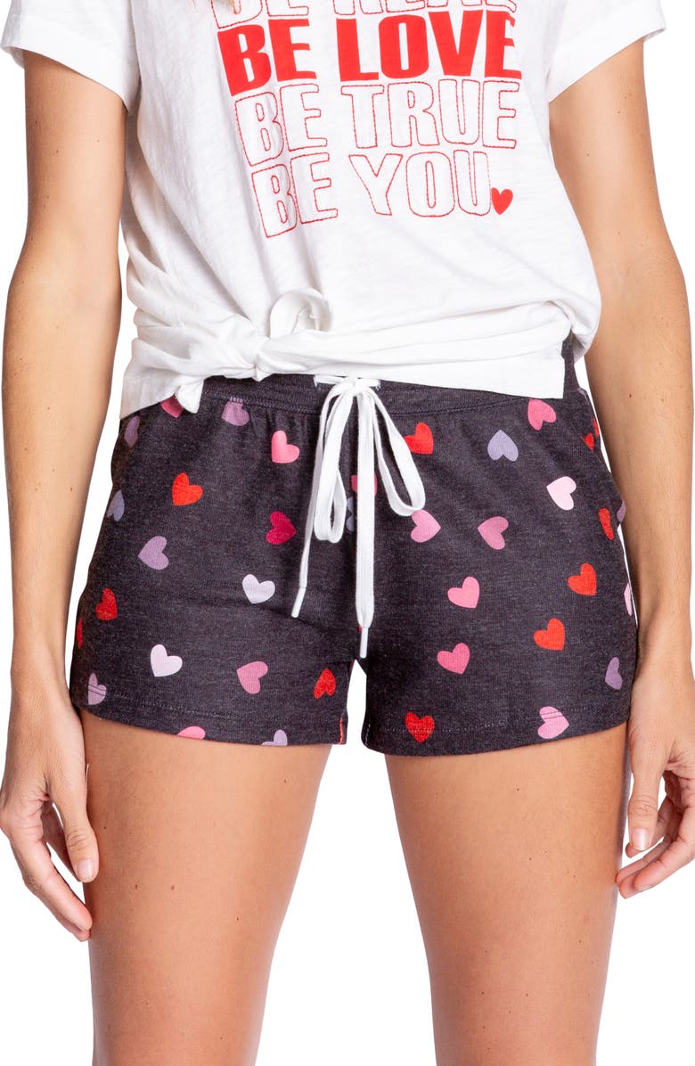 PJ Salvage Kiss Good Lounge Shorts, Main, color, 