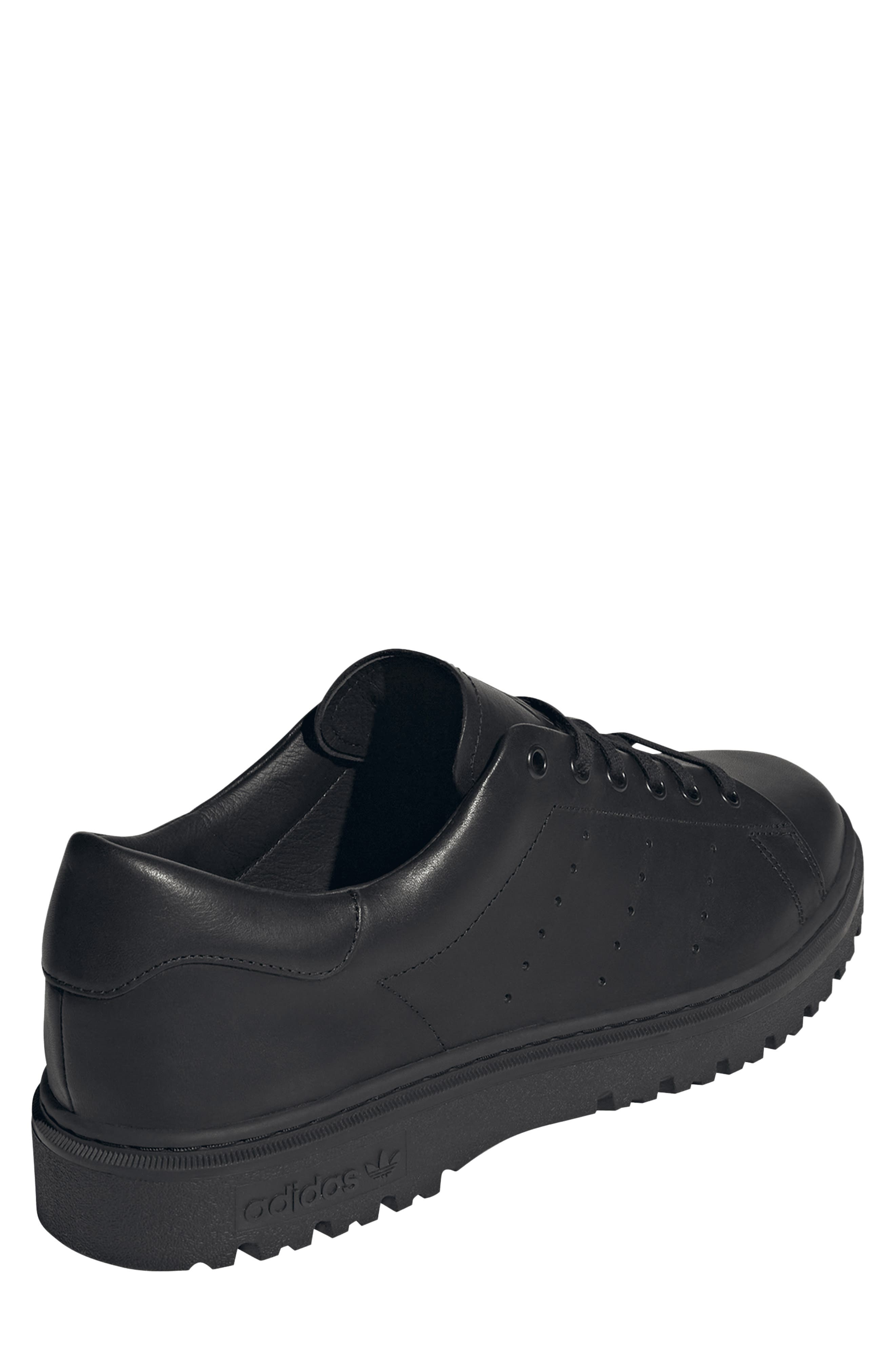 Gender Inclusive Stan Smith Freizeit Sneaker, Alternate, color, CORE BLACK/ CORE BLACK/ BLACK