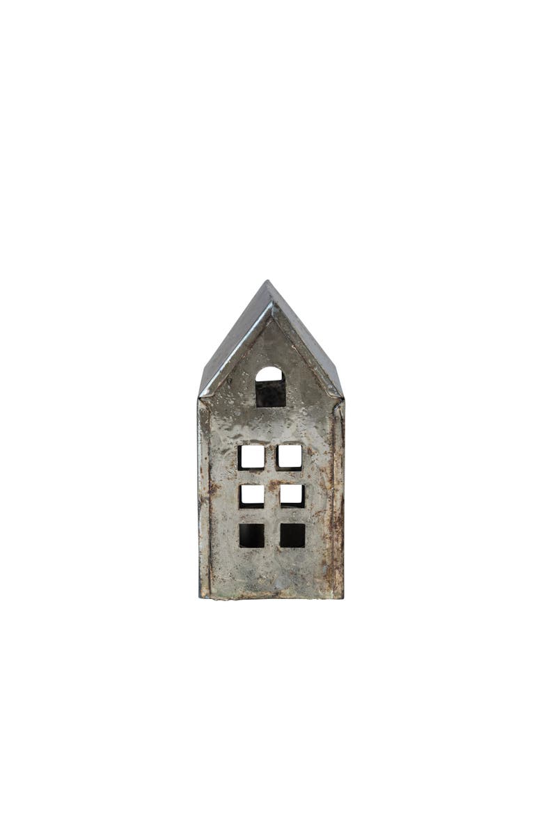 Metal House, Antique Pewter Finish, Main, color, Antique Pewter