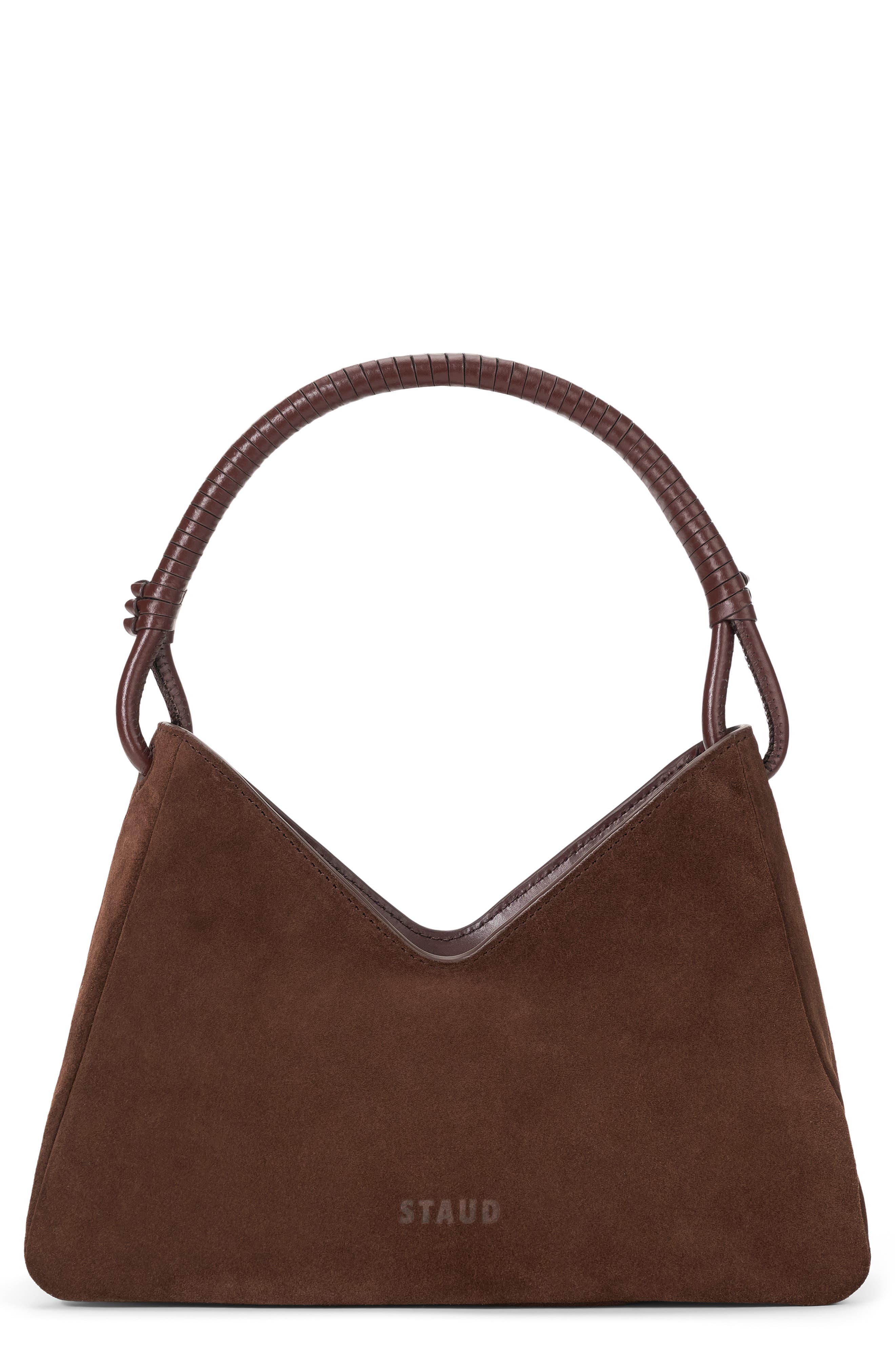 STAUD Valerie Suede Shoulder Bag, Main, color, 