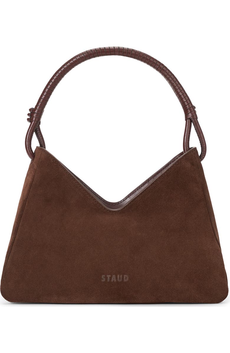 STAUD Valerie Suede Shoulder Bag, Main, color,
