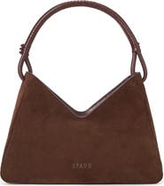 STAUD Valerie Suede Shoulder Bag