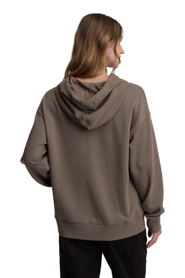 Sunrise Relaxed Hoodie, Alternate, color, Clay/Meteorite Black