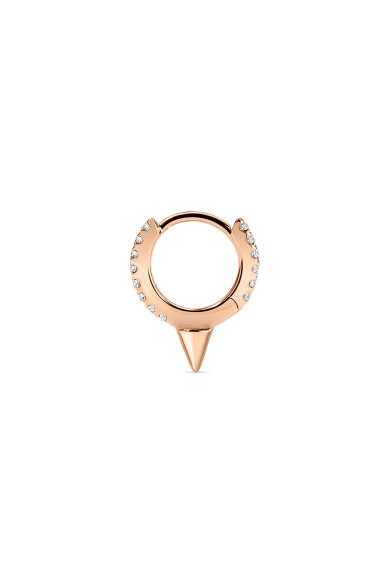 Single Short Spike Diamond Eternity Clicker, Alternate, color, ROSE GOLD