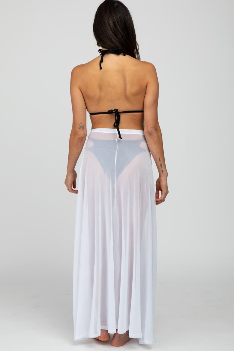 Mesh Wrap Cover Up, Alternate, color, White