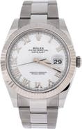 Pre-Owned Rolex Oyster Perpetual Datejust Automatic Watch Stainless Steel and White Gold 41