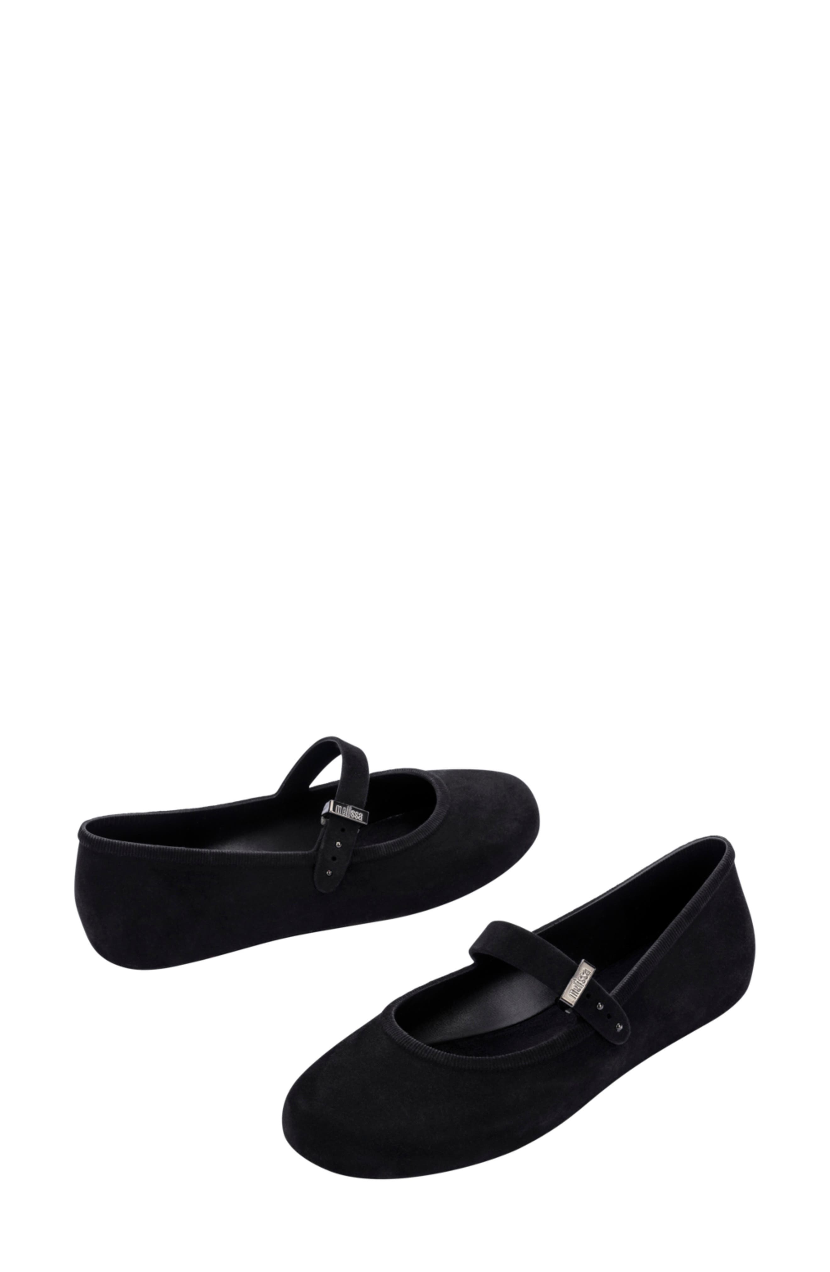 Melissa Soft Velvet Ballerina Flat, Alternate, color, 