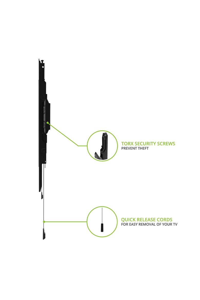 PF300 Low Profile Wall Mount for 32" - 90" TV, Alternate, color, Black
