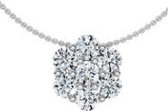 Bliss Diamond 1/2Ct Diamond Pendant Women's Necklace 14k Gold Lab Grown
