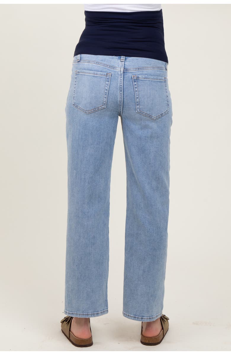 PinkBlush Straight Leg Ankle Maternity Jeans, Alternate, color, Blue