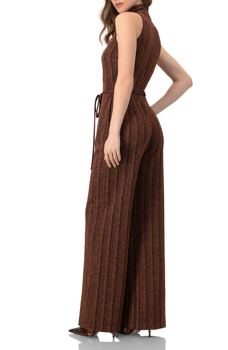 IVONNE Wide-Leg Sleeveless Jumpsuit with Side Pockets, Alternate, color, Brown