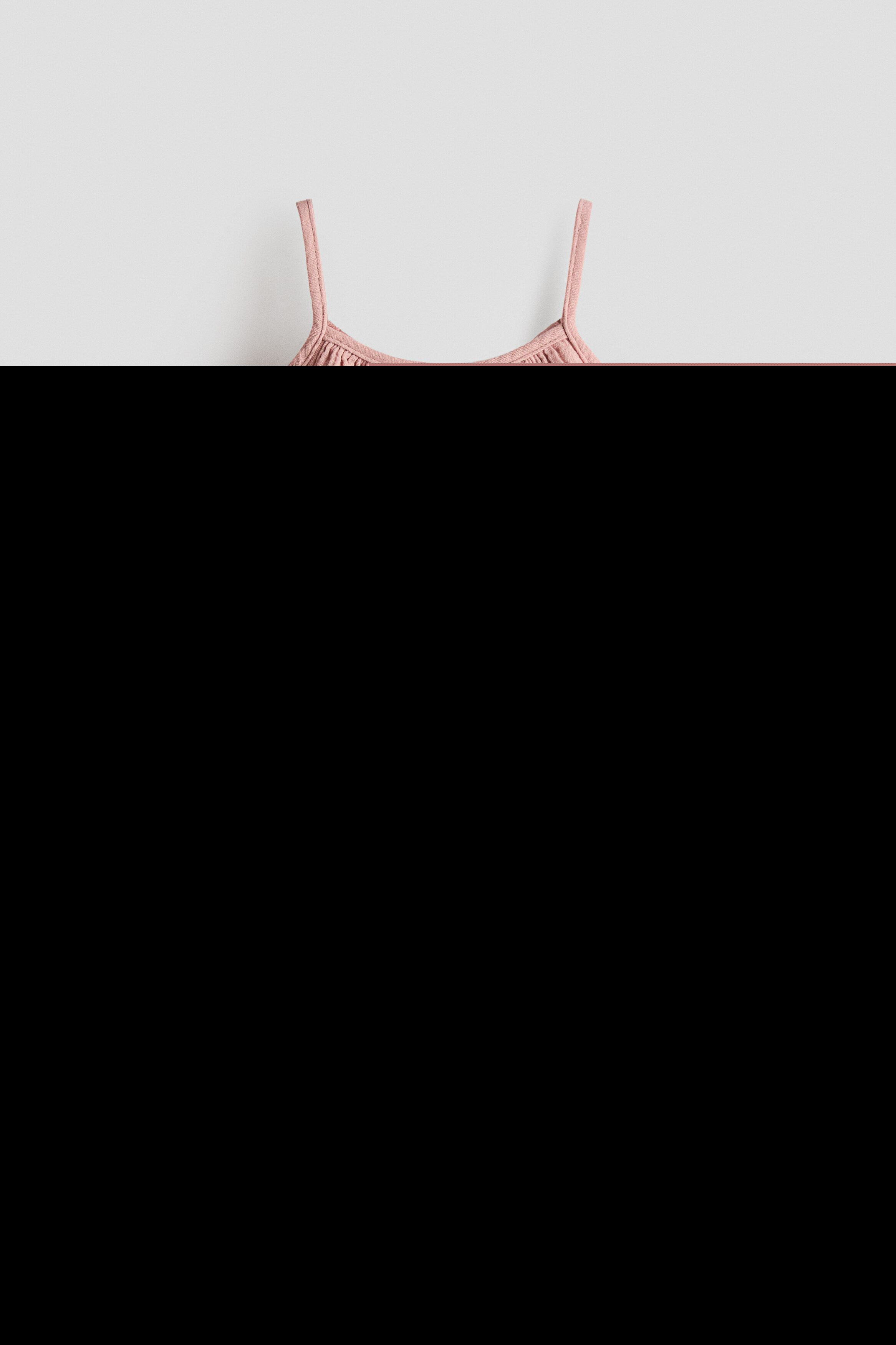 H&M 2-piece Cotton Muslin Set, Alternate, color, Dusty Pink