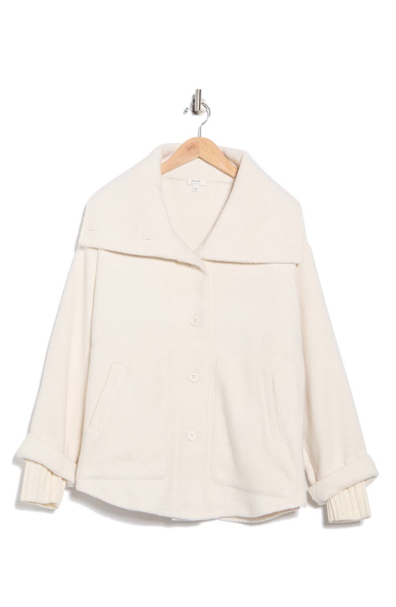 Splendid x @cellajaneblog Plaid Jacket, Alternate, color, Snow