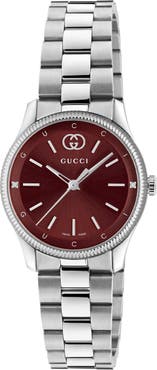 Gucci G-Timeless Diamond Slim Bracelet Watch, 29mm