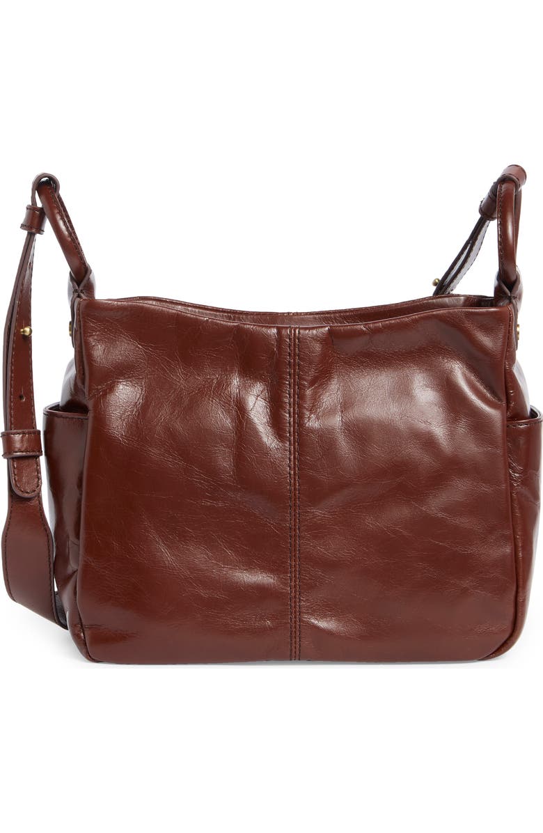 HOBO Sheila Leather Crossbody Bag, Main, color, Chocolate