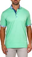 Maceoo Newton Marthyr0020 Green Button-Down Piqué Polo