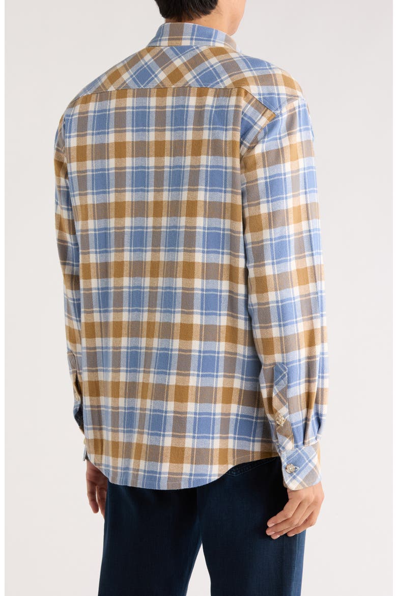Cayucos Plaid Overshirt, Alternate, color, WATER