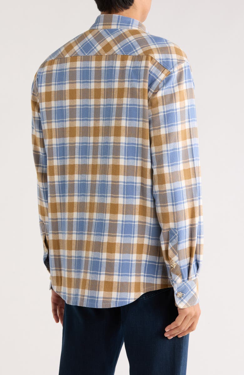 James Campbell Cayucos Plaid Overshirt, Alternate, color, Water