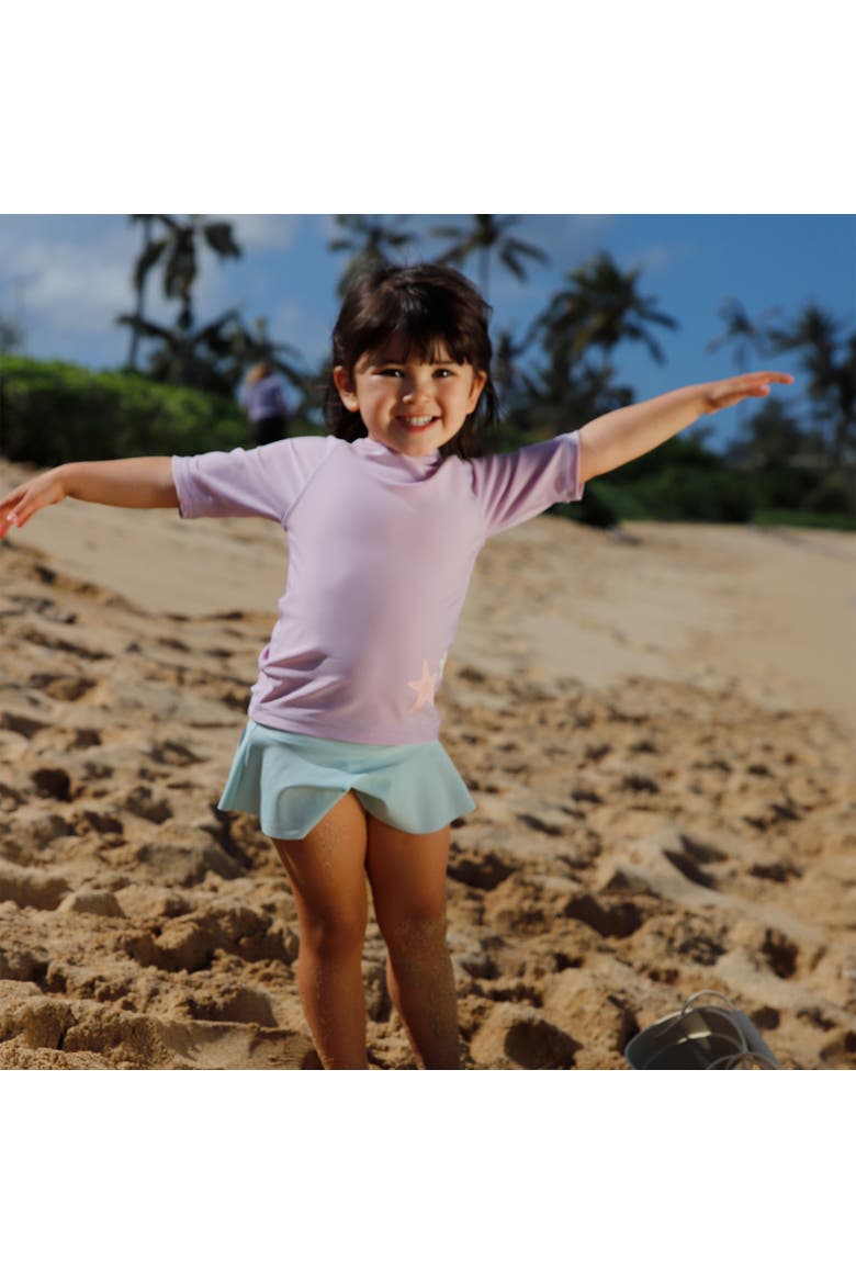 Short Sleeve Crew Sunny Swim Shirt, Alternate, color, Starfish Trio