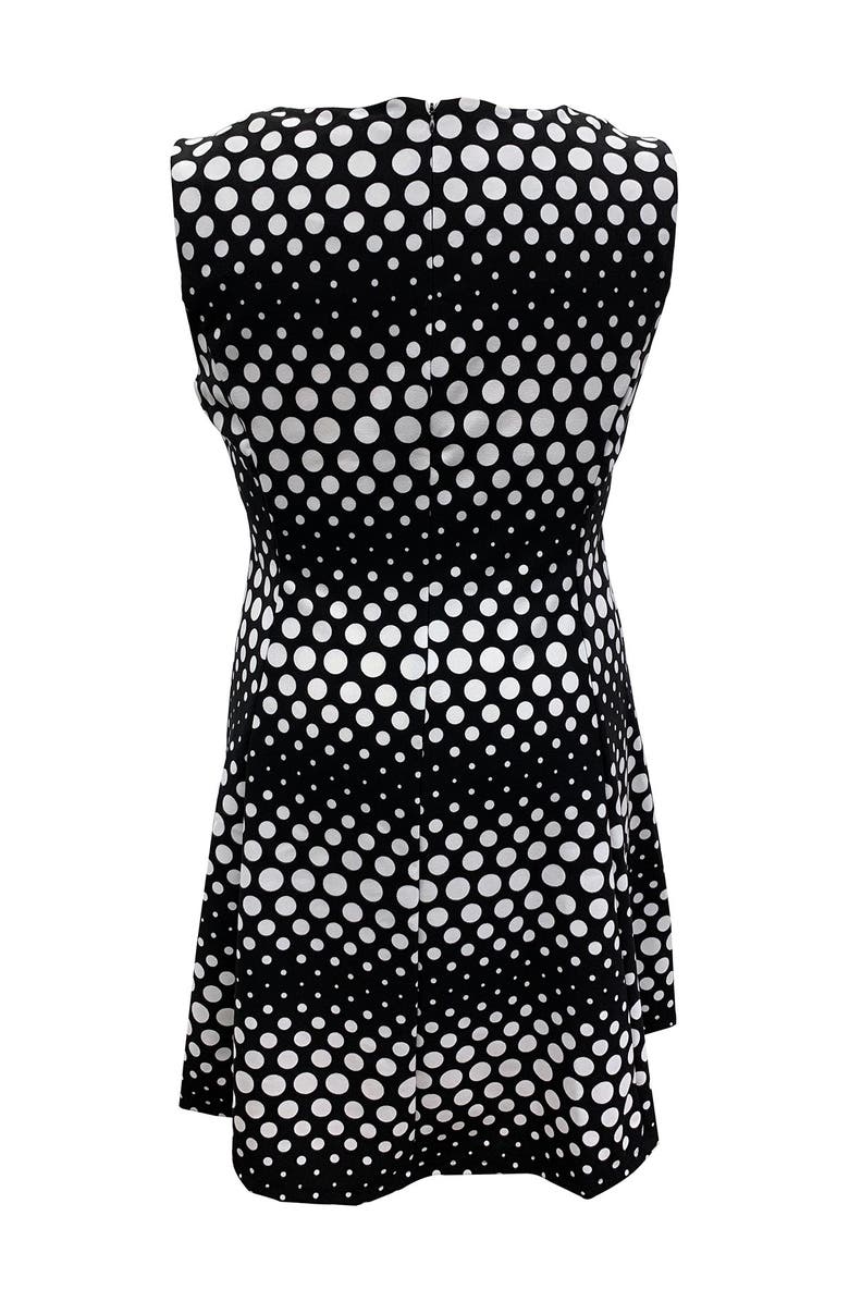 SANDRA DARREN Sleeveless Polka Dot Fit & Flare Dress, Alternate, color, 