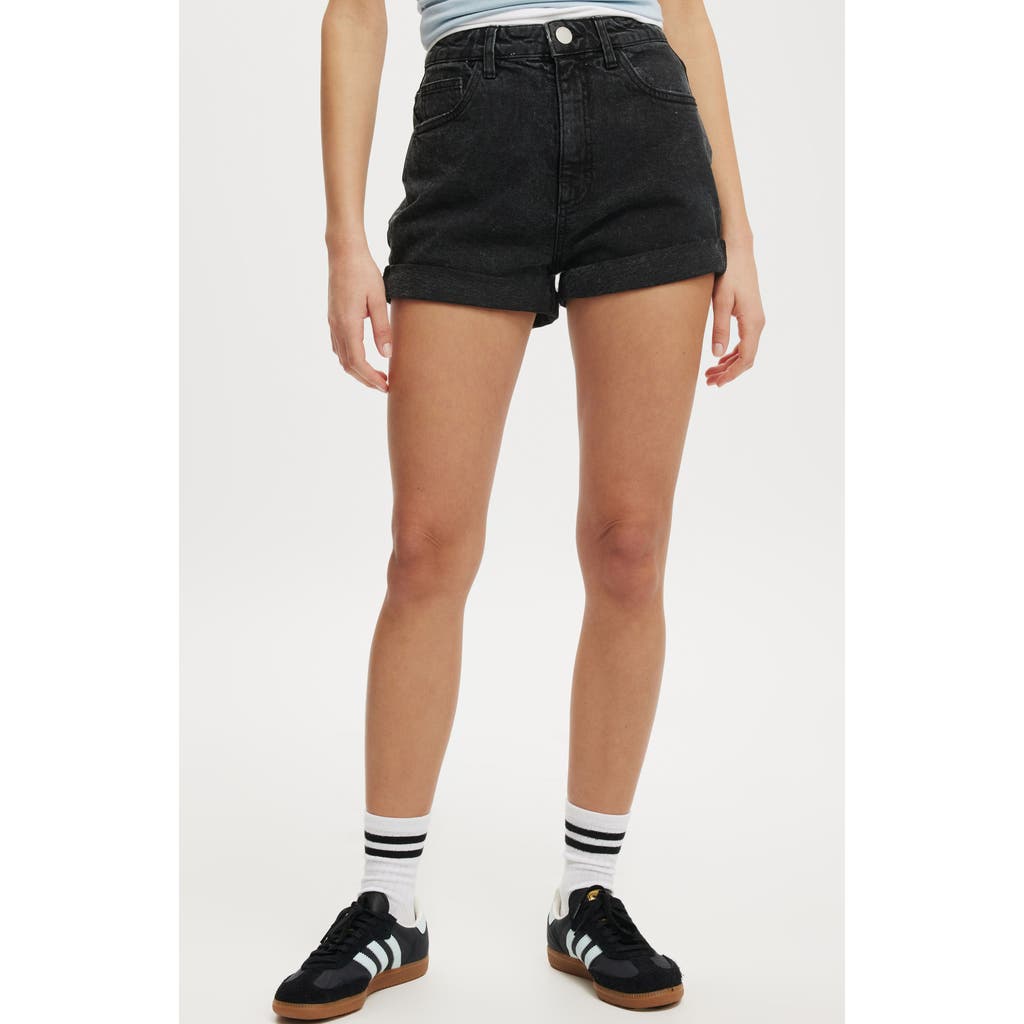 COTTON ON HIGH RISE CLASSIC STRETCH DENIM SHORT