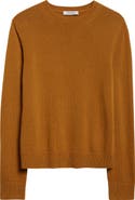 Max Mara Fresia Elbow Patch Wool & Cashmere Crewneck Sweater