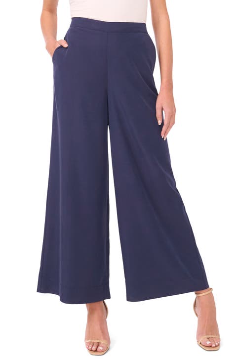 Wide Leg Ankle Pants (Regular & Petite)