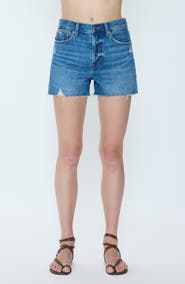 Pistola Nova High Waist Cutoff Denim Shorts