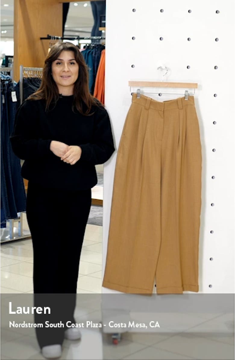 Cuffed Wide Leg Trousers, sales video thumbnail