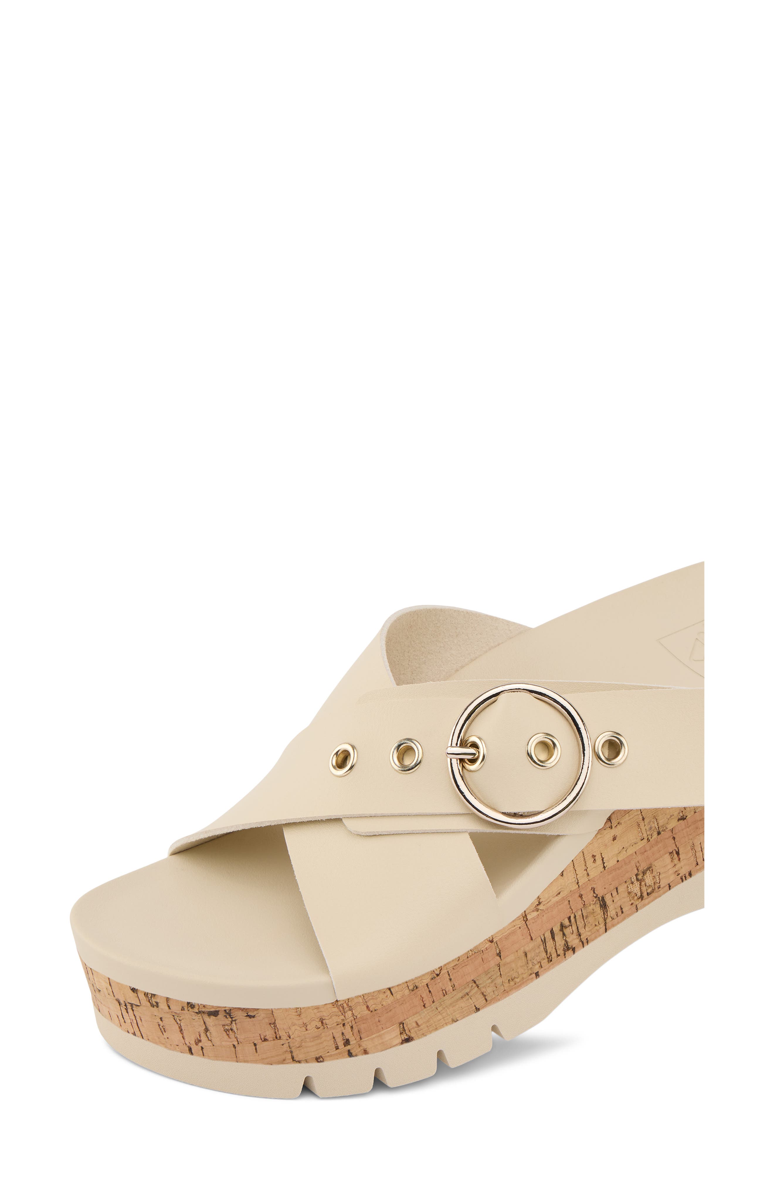 Vista Higher Gia Platform Wedge Slide Sandal, Alternate, color, VINTAGE CORK
