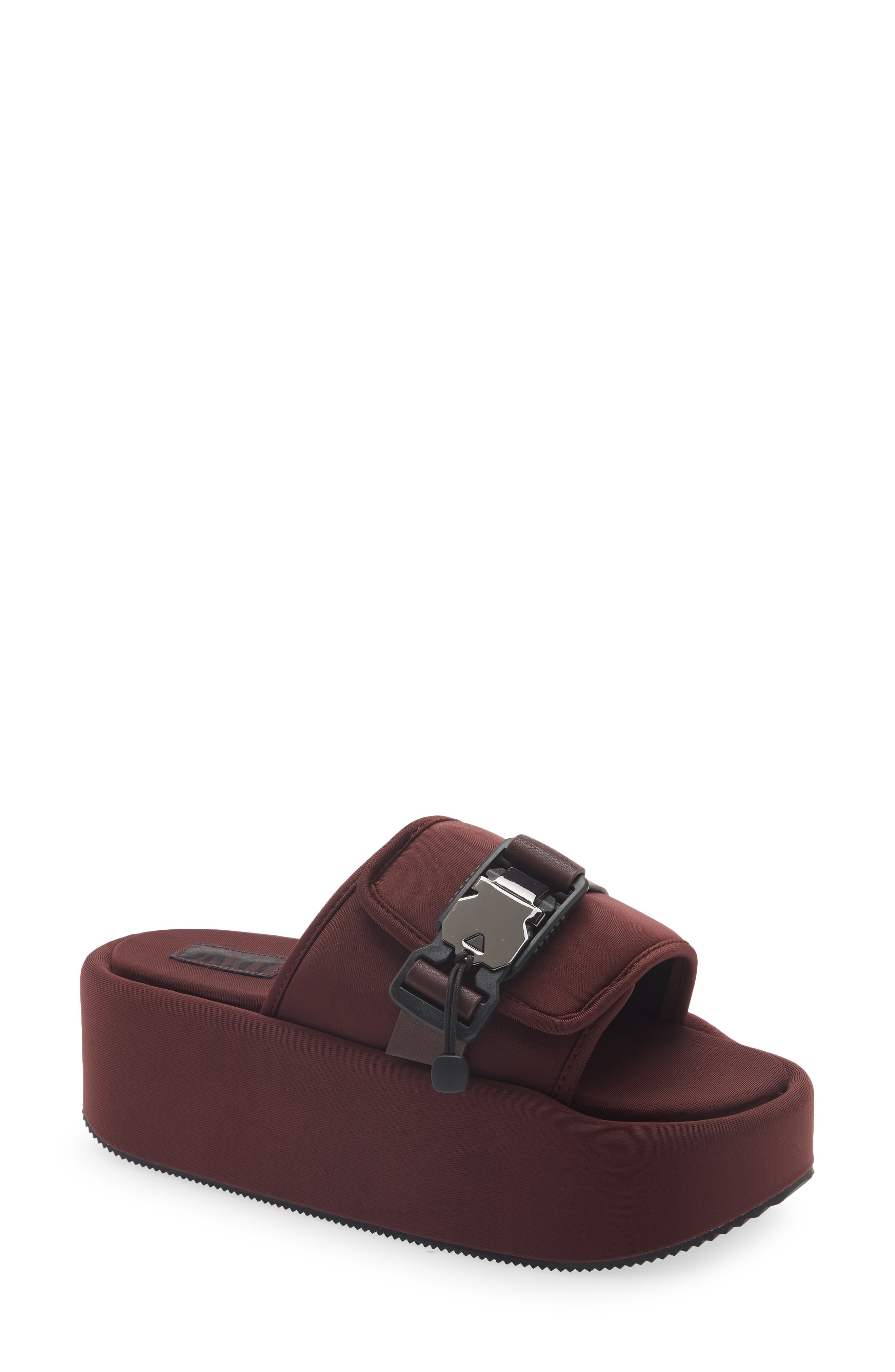 DKNY Vizer Platform Slide Sandal