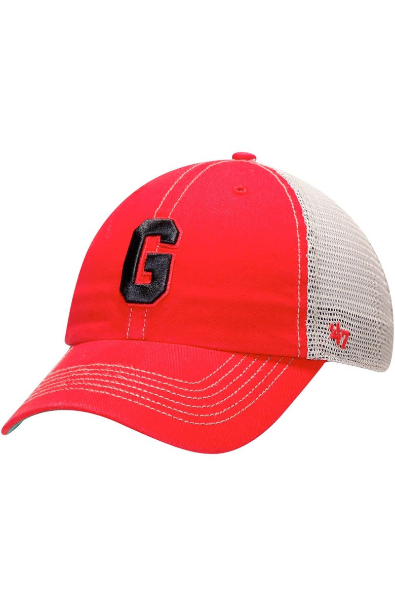 '47 Men's '47 Red Georgia Bulldogs Vintage G Trawler Trucker Adjustable Hat, Main, color, 