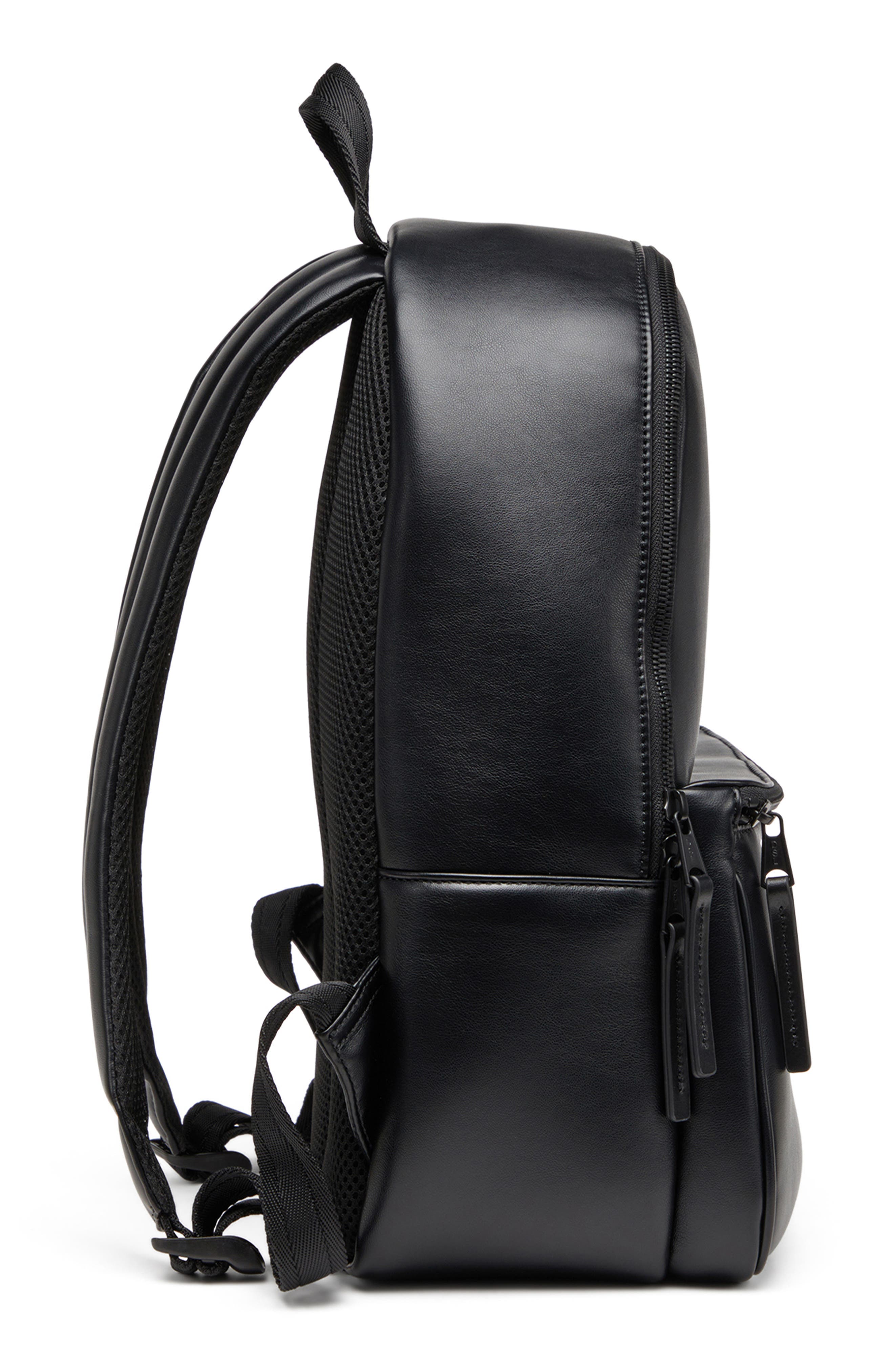 DIESEL<sup
®</sup
 Holi-D Faux Leather Backpack, Alternate, color, Black