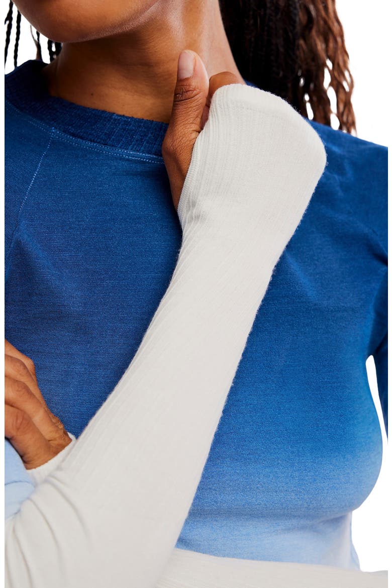FP Movement Take Flight Layer Top, Alternate, color, DEEP BLUE FADED COMB