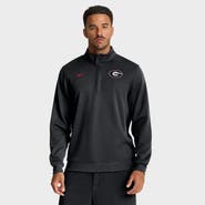 Nike Men's Nike Black Georgia Bulldogs 2025 Coaches Premium Dri-FIT Half-Zip Pullover