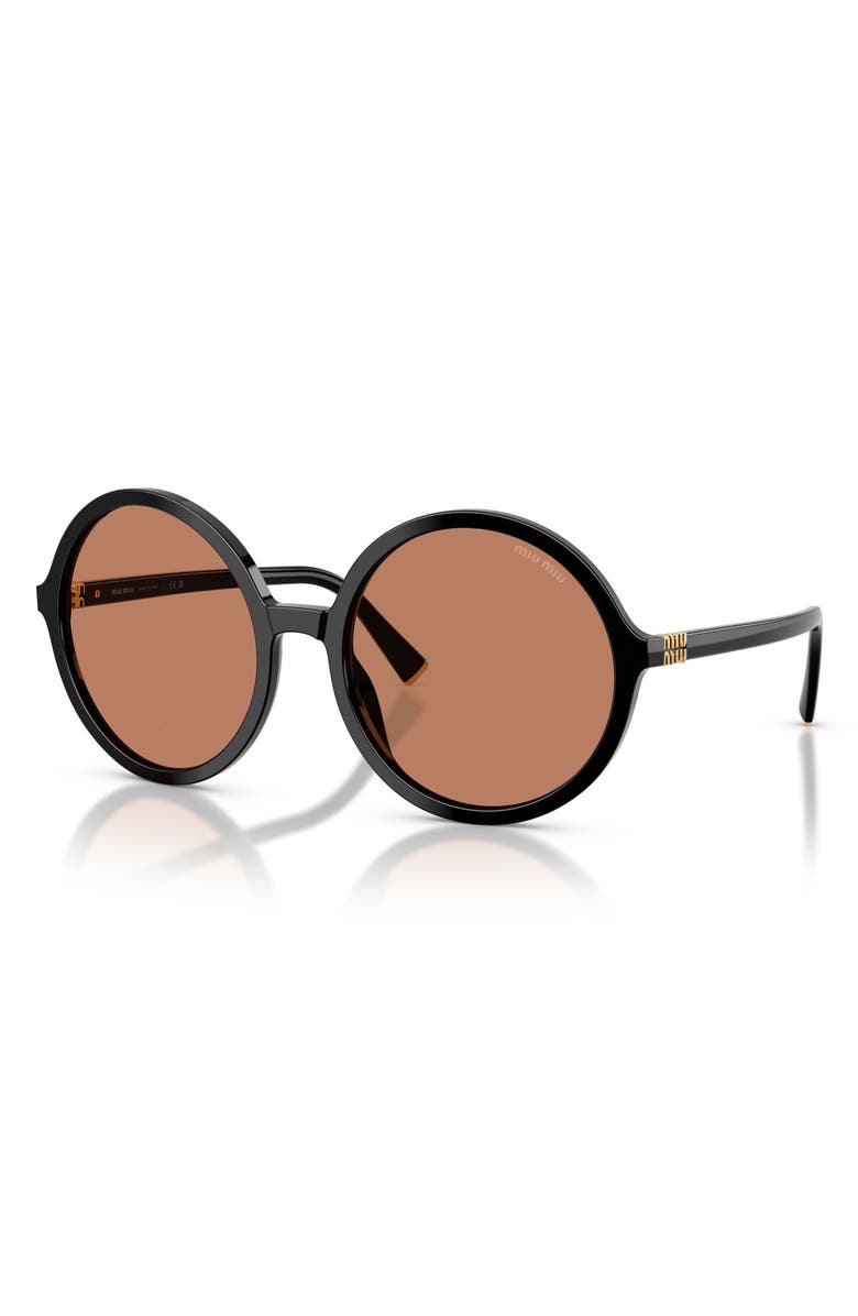 Miu Miu 59mm Round Sunglasses, Alternate, color, 