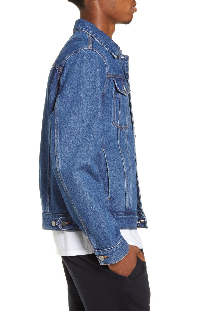 BP. x Alex Costa Denim Trucker Jacket, Alternate, color, 