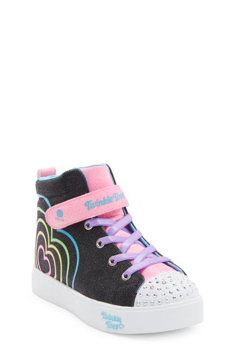Kids' Twinkle Toes®: Heart Steps Heart Glow High Top Sneaker (Toddler & Little Kid)