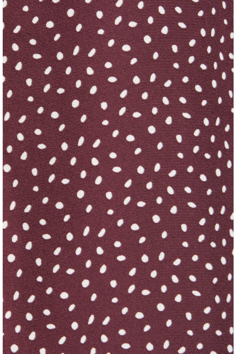 Samara Tie Neck Long Sleeve Blouse, Alternate, color, PLUM SPECKLE