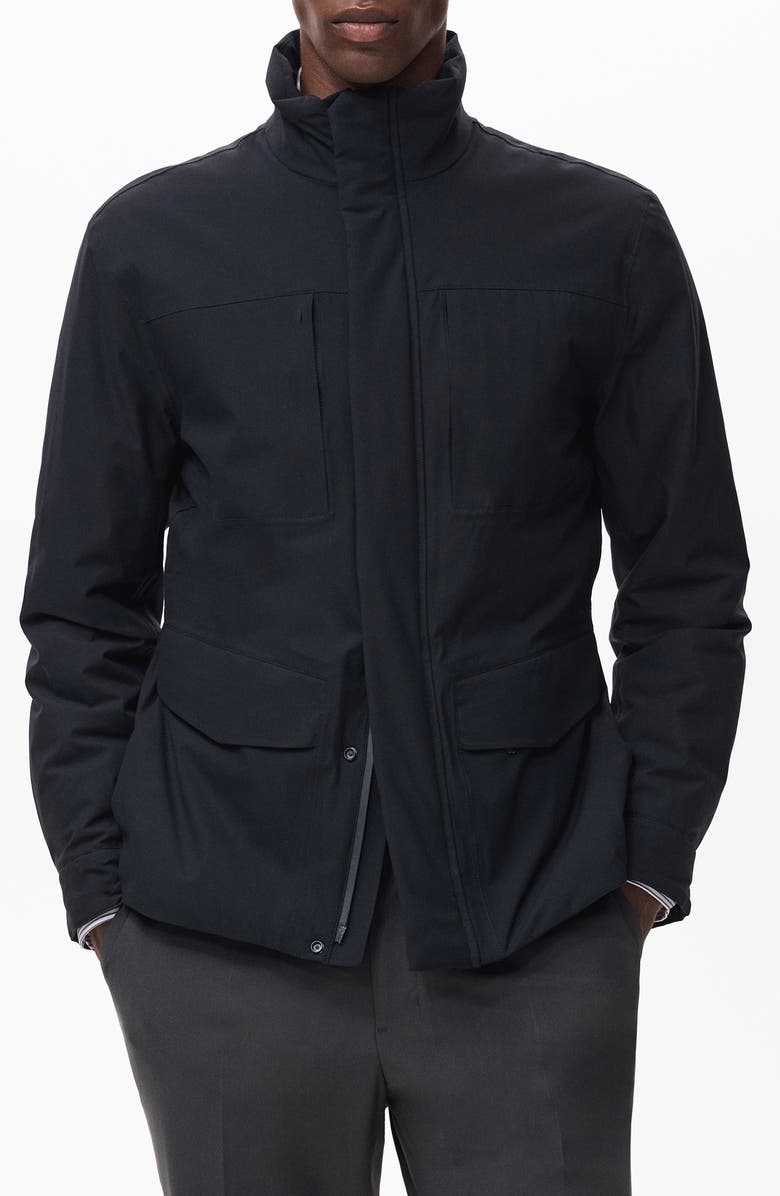 MANGO Waterproof Thermolite<sup>®</sup> Jacket, Main, color, Navy