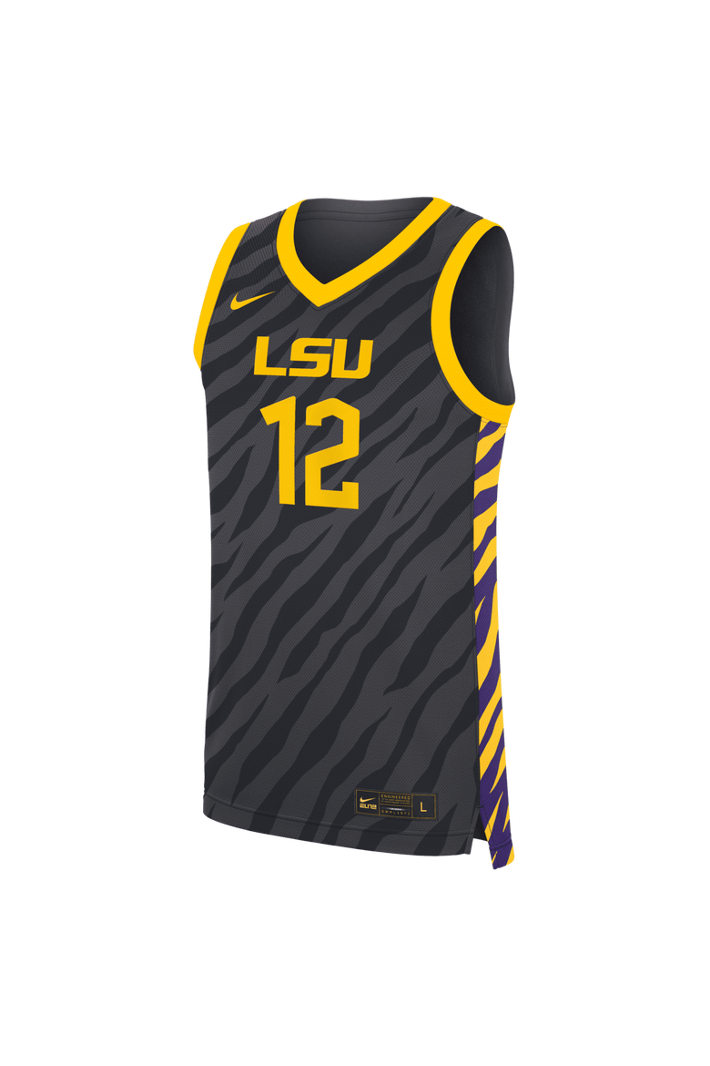 Unisex Nike Mikaylah Williams Anthracite LSU Tigers Replica Basketball Jersey, Alternate, color, Anthracite