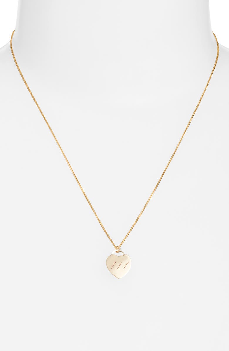 Set & Stones Alice Angel Numbers Pendant Necklace, Alternate, color, Gold / 111