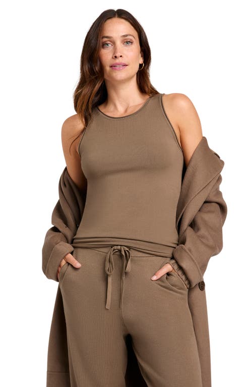 Splendid X Cellajaneblog Sweater Tank Top In Brown