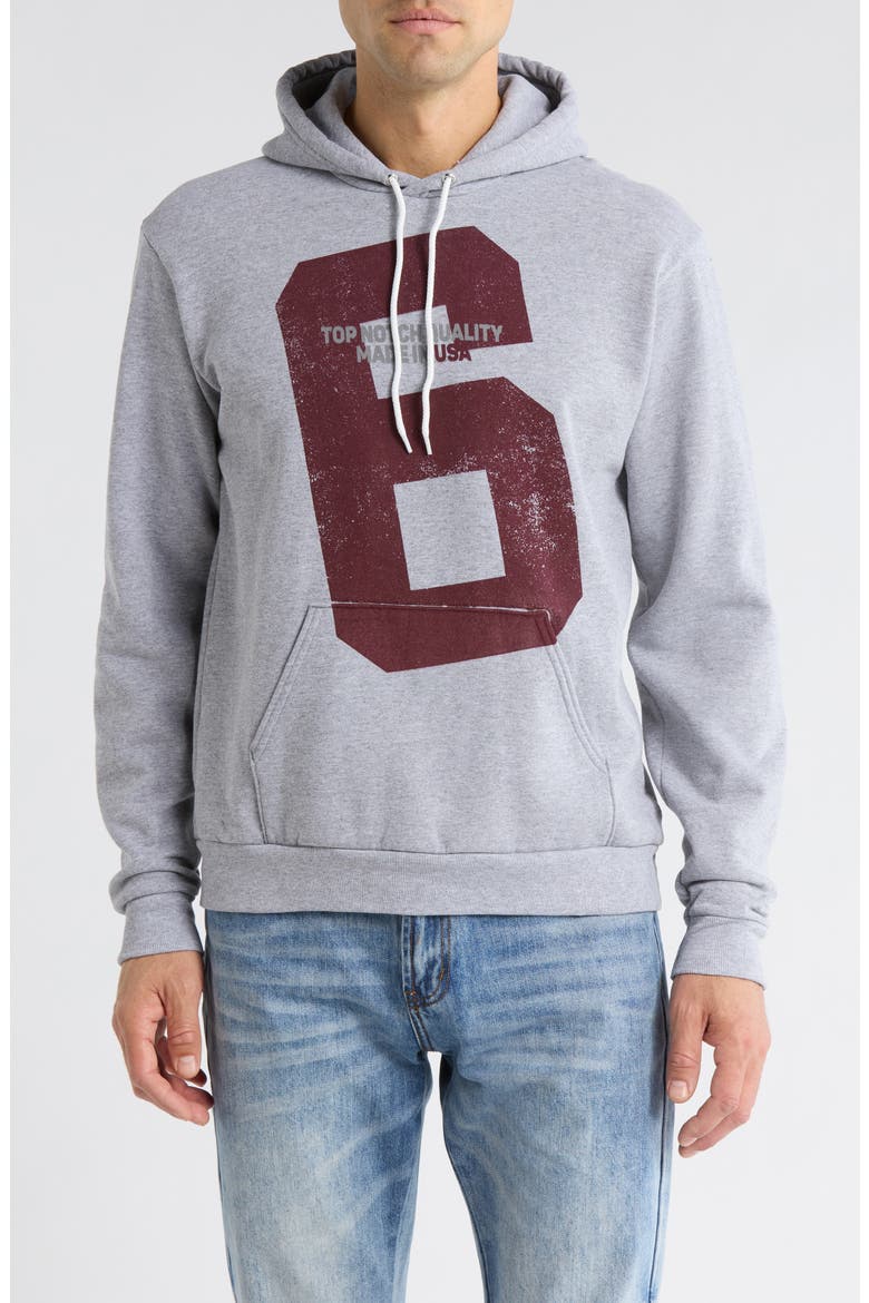 Playbook Graphic Cotton Hoodie, Main, color, ASH GREY