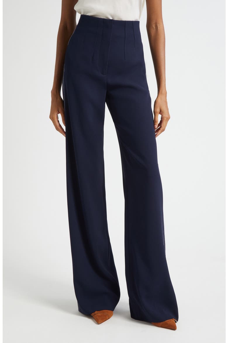 Elin Clean Waist Pants, Main, color, NAVY